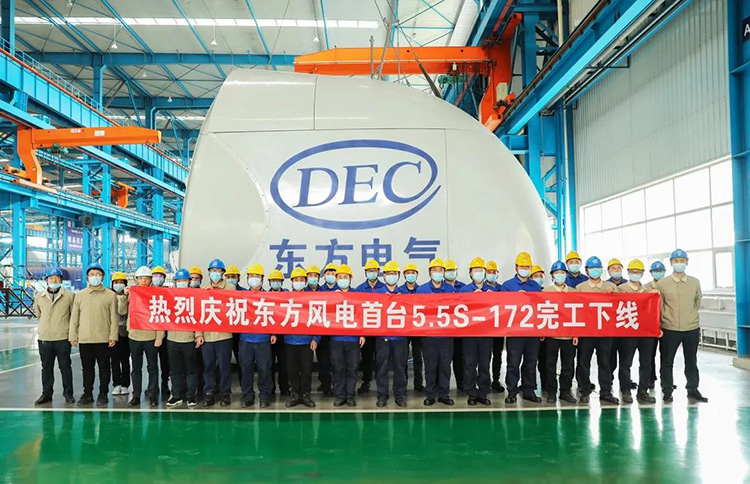 開啟“6MW時(shí)代”！國內(nèi)陸上單機(jī)容量最大風(fēng)電機(jī)組下線